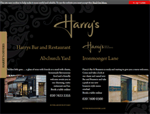 Tablet Screenshot of harrys.co.uk
